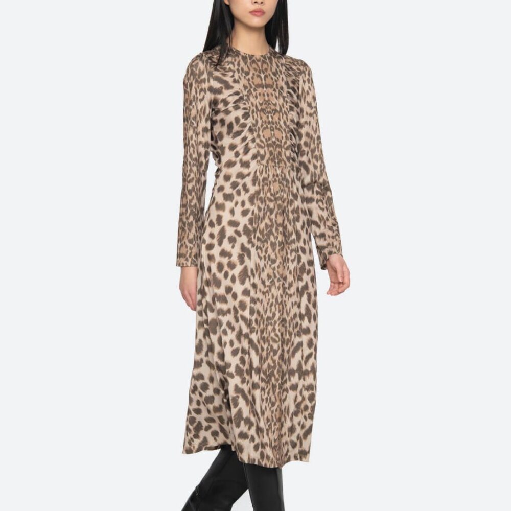 Sea New York Claude Midi Dress in Cream